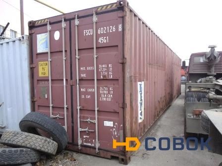 Фото 40 футовый контейнер для складирования и под склад