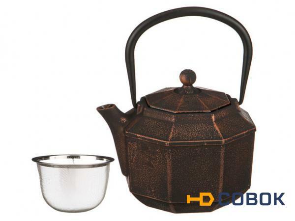 Фото Заварочный чайник чугунный с эмалированным покрытием внутри 1000 мл. Ningbo Gourmet (734-051)