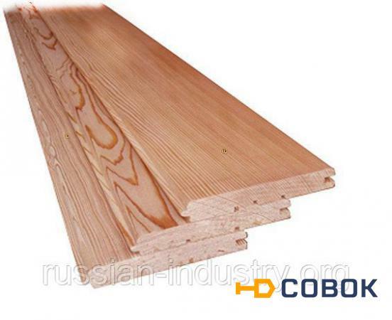 Фото Вагонка Штиль (лиственница) 14x96мм 2м-4м сорт Прима