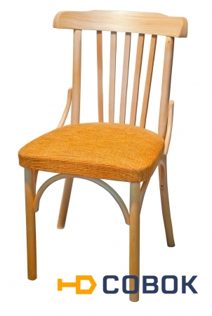Фото Деревянный венский стул Соло с мягким сидением