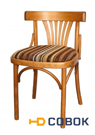 Фото Деревянный венский стул Венеция с мягким сидением