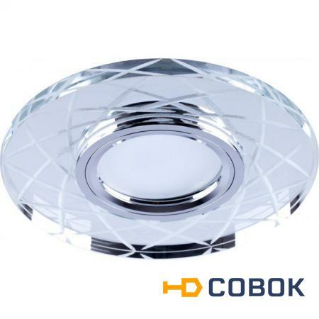 Фото Светильник встраиваемый с LED подсветкой Feron CD983 потолочный MR16 G5.3 прозрачный