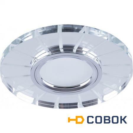 Фото Светильник встраиваемый с LED подсветкой Feron CD982 потолочный MR16 G5.3 прозрачный