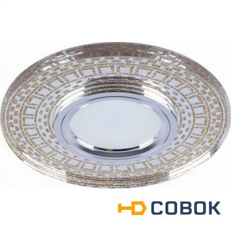 Фото Светильник встраиваемый с LED подсветкой Feron CD981 потолочный MR16 G5.3 прозрачный