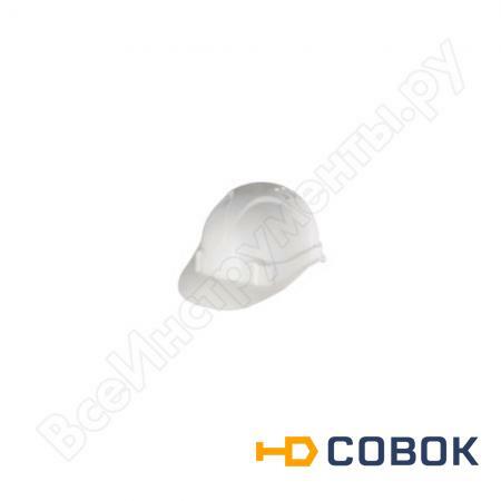 Фото Каска защитная из ударопрочной пластмассы (белая) СИБРТЕХ 89114