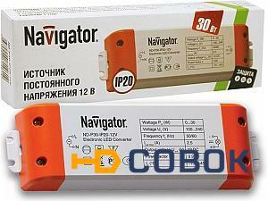 Фото Led-драйвер (блок питания для светодиодов) Navigator недиммируемый пластиковый корпус