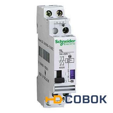 Фото Реле импульсное Schneider Electric iTLs 16A 1НО 230В с сигнализацией A9C32811