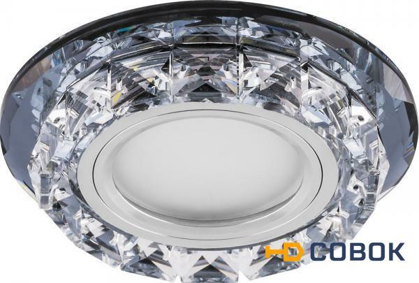 Фото Светильник встраиваемый с белой LED подсветкой Feron CD878 потолочный MR16 G5.3 прозрачный; FE_28823