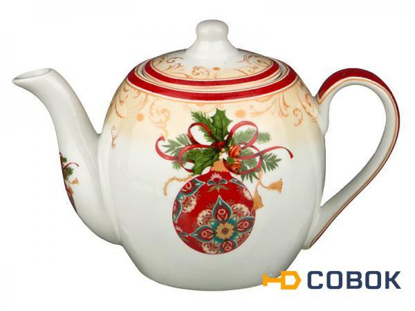 Фото Чайник заварочный "с новым годом" 550мл Porcelain Manufacturing (779-097)