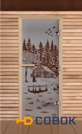 Фото Дверь. Сатин с рисунком "2000х800"