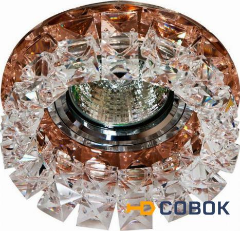 Фото Светильник встраиваемый Feron CD2929 потолочный MR16 G5.3 коричневый-прозрачный; FE_28418