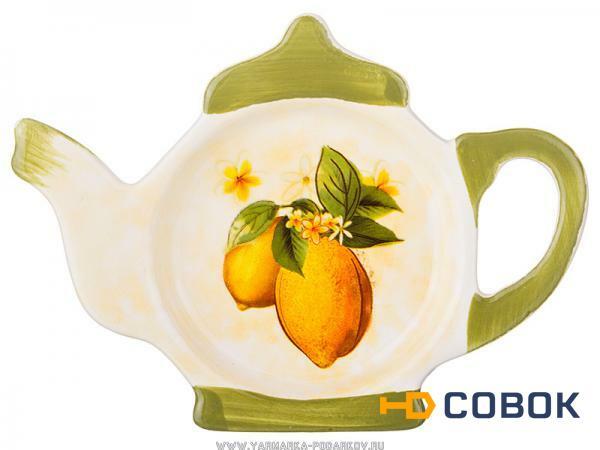 Фото Подставка под чайные пакетики лимоны 13х9х2 см,