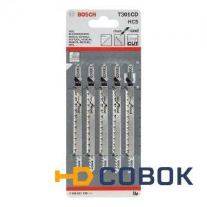 Фото Пилки для электролобзиков Bosch Пилка для лобзика Bosch T 301CD