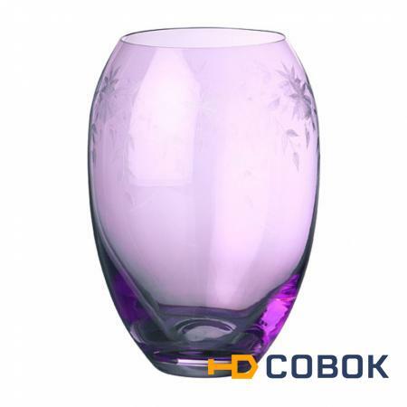 Фото Ваза "флорал" фиолетовая высота= 22,5 см. Crystalex Cz (674-021)