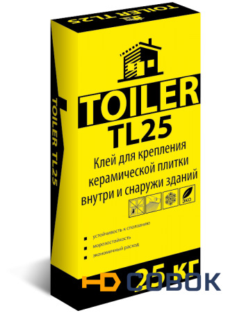 Фото Клей для крепления керамической плитки TOILER TL 25