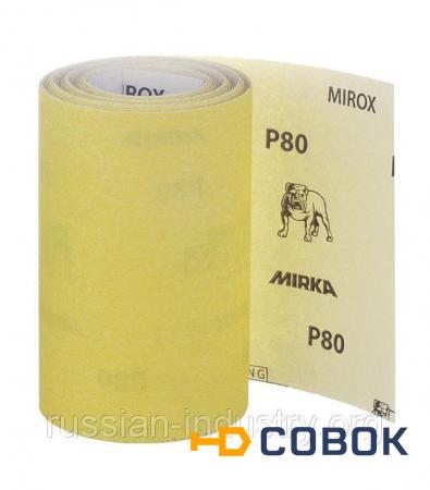 Фото Наждачная бумага Mirox Mirka P80 желтая 115 мм 5 м