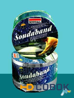 Фото Битумная лента шириной 10 см Soudaband 10м SOUDAL ГРАФИТ