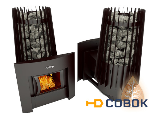 Фото Печь для бани Grill’D Cometa 180 window black