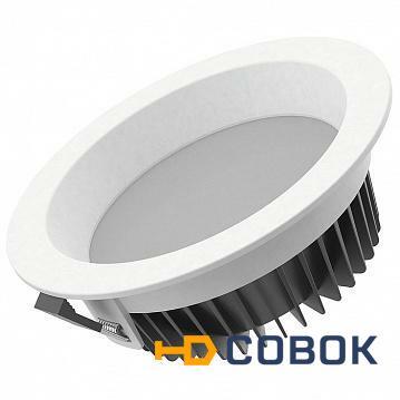 Фото Светильник светодиодный ВАРТОН Downlight круглый встраиваемый 190*65 25W 4000K IP54/20 DALI | код. V1-R0-00083-10D01-4402540 | Varton