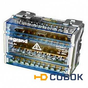 Фото Модульный распределительный блок - 4П - 125 A - 11 подключений | код. L004886 | Legrand
