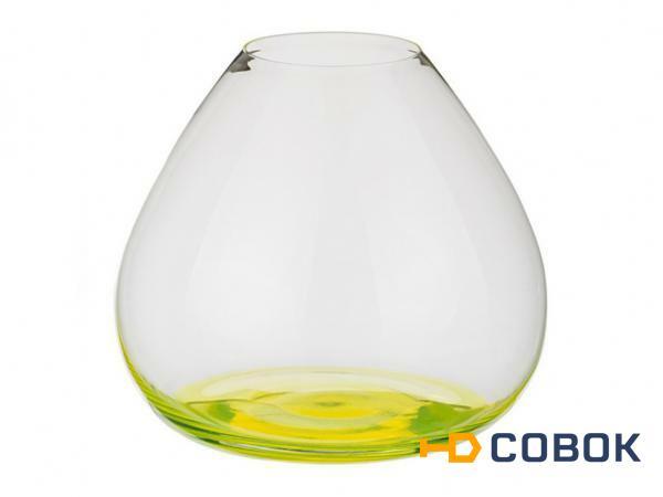 Фото Ваза "neon" желтая высота=18,5 см. Crystalex Cz (674-323)