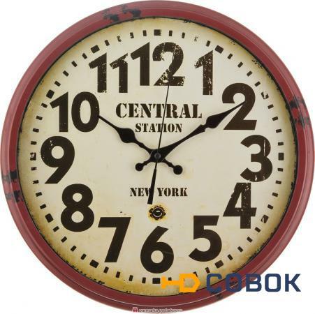 Фото Часы настенные кварцевые color mix 36х36х4 см