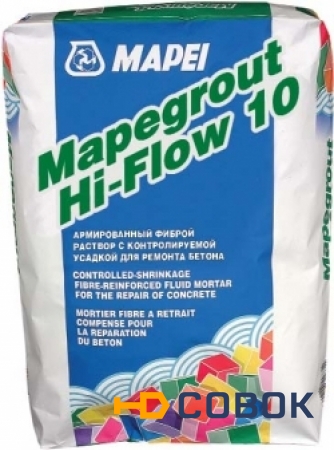 Фото MAPEGROUT HI-FLOW 10 - Ремонтная смесь для бетона и железобетона Мапеграут Хай-Флоу