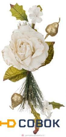 Фото Цветок искусственный роза длина 38 cm.