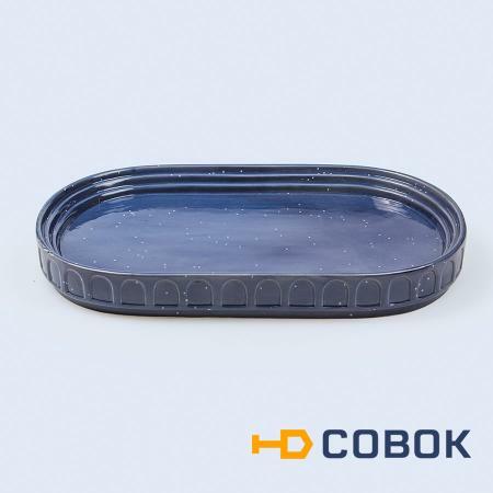 Фото Блюдо сервировочное керамическое hestia синее (60915)