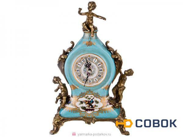 Фото Часы настольные диаметр циферблата 10 см 24х14 см высота 38 см