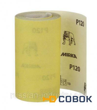 Фото Наждачная бумага Mirox Mirka P120 желтая 115 мм 5 м