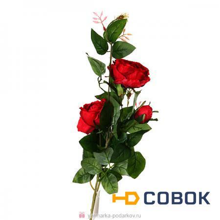 Фото Цветок искусственный роза длина 90 см,
