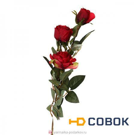 Фото Цветок искусственный роза длина 90 см,