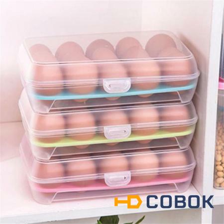Фото Портативный пластиковый контейнер для переноски и хранения яиц