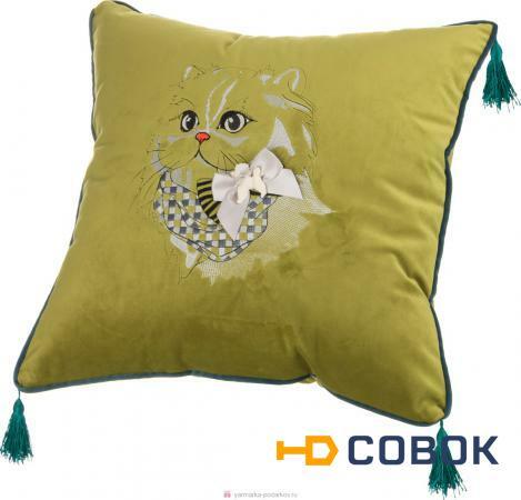 Фото Декоративная подушка кот 45х45 см