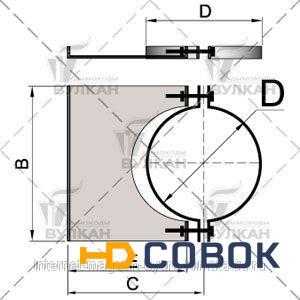 Фото Элемент крепления к стене DHSH d 250 полированный