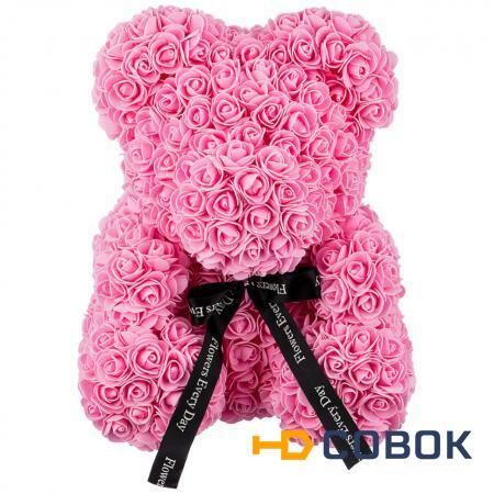 Фото Декоративное изделие"медвежонок из роз" 40 см Huajing Plastic (192-507)