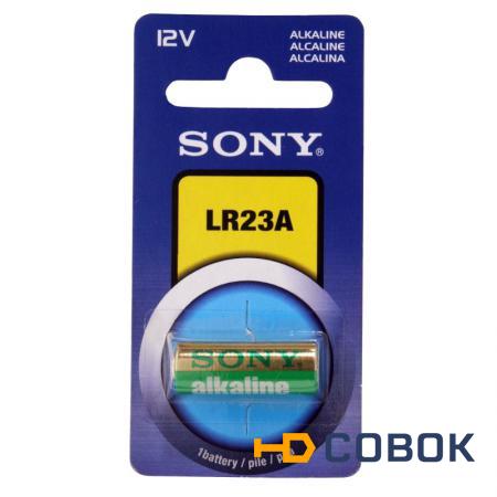 Фото Элемент питания алкалиновый для автосигнализаций и др.уст-в LR23А 12В 1шт/блистер LR23B1A Sony