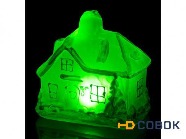 Фото Изделие декоративное "домик" с подсветкой 14*9 см. высота=14 см. Dalian Hantai (594-090)