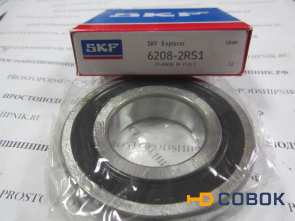 Фото 6208-2RS1 SKF (40*80*18) подшипник