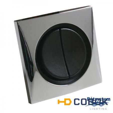 Фото Batsystem Выключатель двухклавишный Batsystem B4870-2C хромированный корпус чёрные клавиши