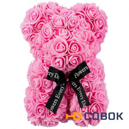 Фото Декоративное изделие"медвежонок из роз" 25 см Huajing Plastic (192-500)