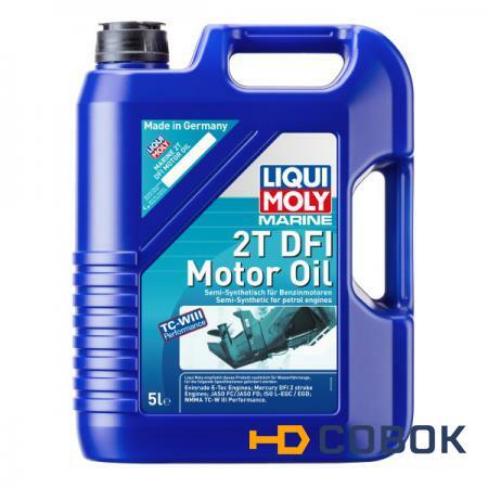 Фото Liqui Moly Полусинтетическое моторное масло для водной техники Liqui Moly 25063 Marine 2T DFI Motor Oil 5 л для 2-х тактных двигателей