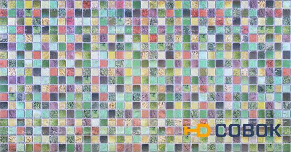 Фото Панели стеновые PRORAB Панели ПВХ (стеновые) Декопан мозаика "Античность зеленая"