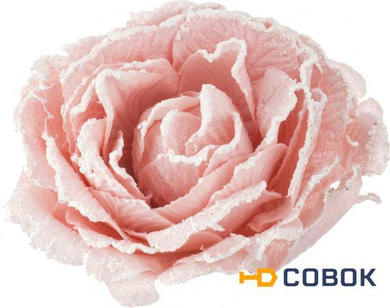 Фото Цветок искусственный роза диаметр 15 cm на клипсе