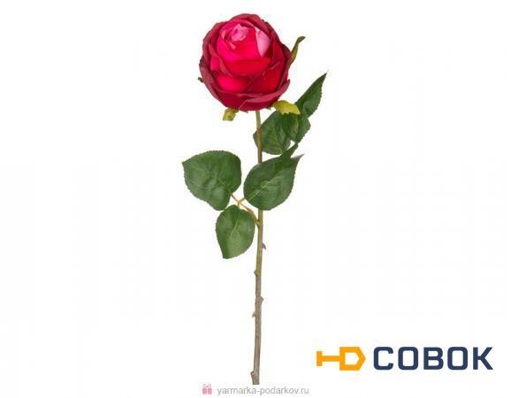 Фото Цветок искусственный роза длина 46 см,
