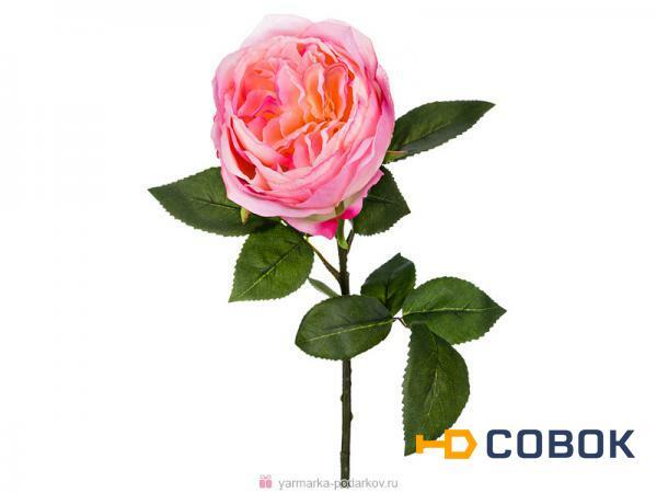 Фото Цветок искусственный роза длина 48 см,