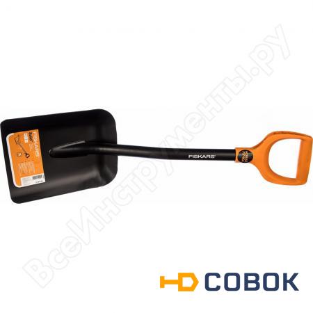 Фото Совковая укороченная лопата FISKARS SolidTM 1026649