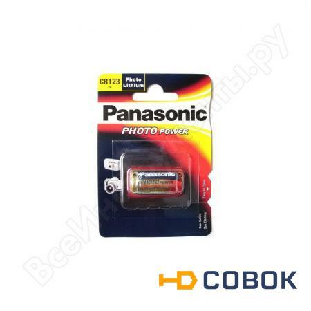 Фото Литиевая батарейка CR123 3В бл/1 Panasonic 5410853017097