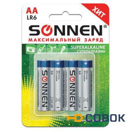 Фото Батарейки SONNEN Super Alkaline